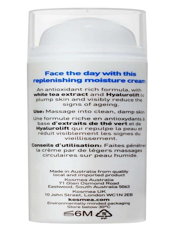 كوسميا كريم كوسميا المرطب المجدد - مرطب طبيعي للوجه مع هيالورولفت وزيت ثمر الورد العضوي المعتمد - فوائد مضادة للشيخوخة - ينعم الخطوط الدقيقة والتجاعيد - 1.7 أونصة سائلة - Image 4